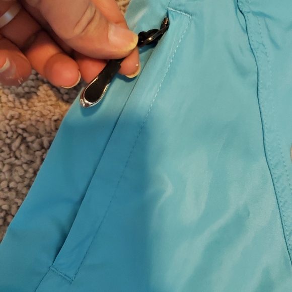 Brooks Running Turquoise And White Sleeveless Zip-Up Vest Size Small - Picture 3 of 12